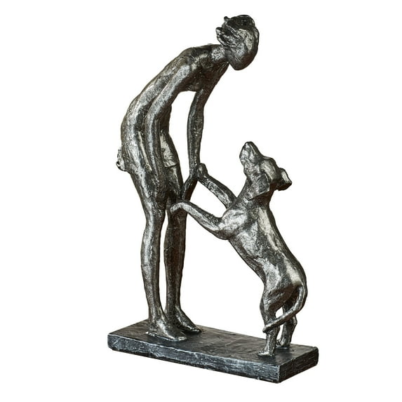 Good Dog Table Sculpture Nickel Table Sculpture