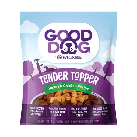 Good Dog by Wellness Tender Toppers Turkey & Chicken Recipe, 0.75 Ounce Trial Size Bag