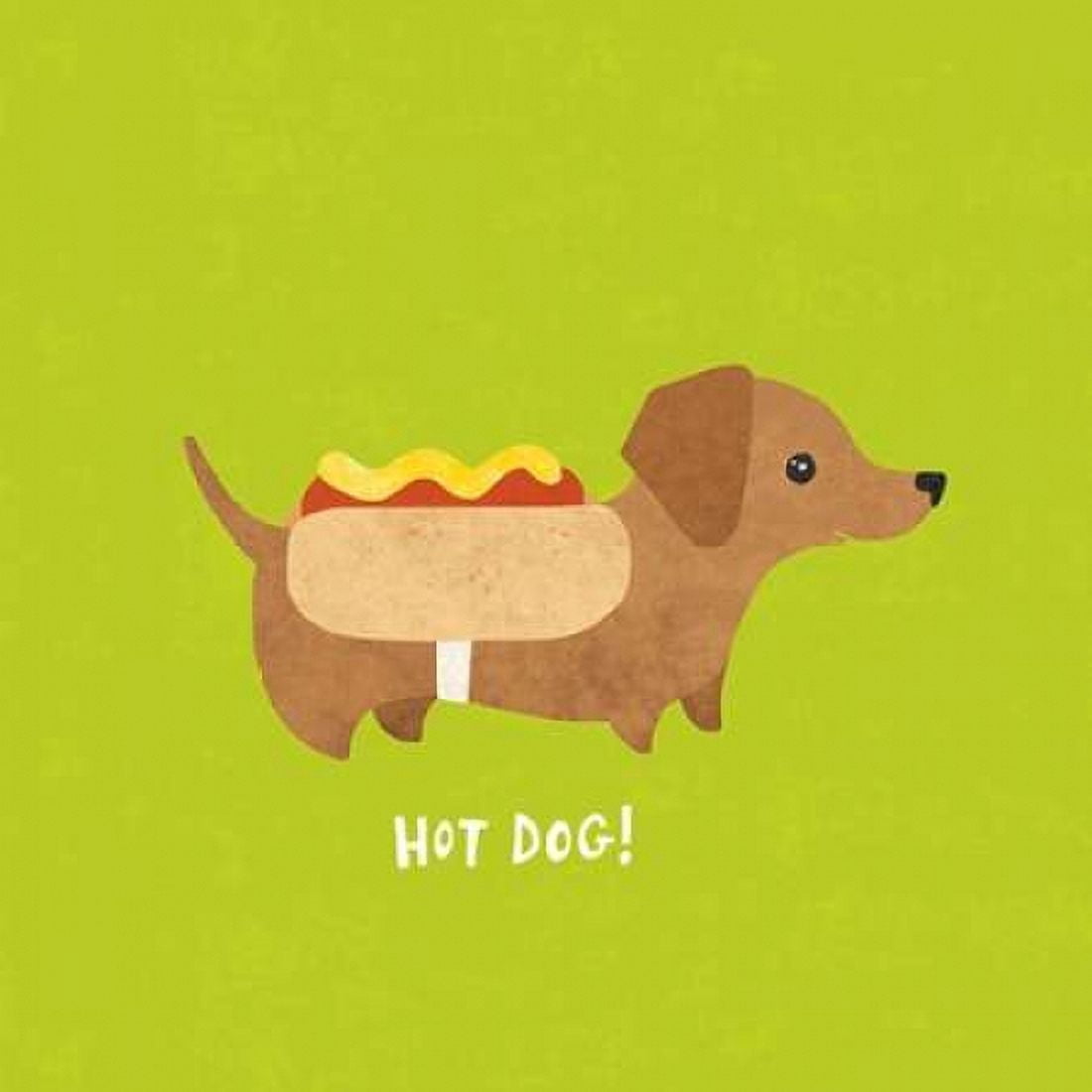Good Dogs Dachshund Bright Canvas Art - Moira Hershey (24 x 24)
