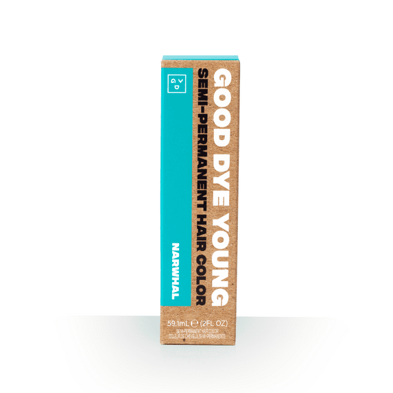 Good Dye Young, Streaks & Strands, Narwhal (Teal) Semi-Permanent Hair Dye, 2oz