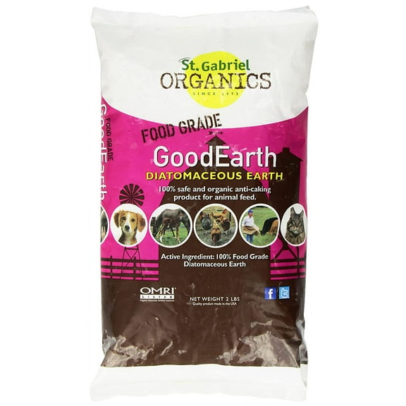 St. Gabriel Organics GoodEarth Food-Grade Diatomaceous Earth, OMRI Listed, 2lb