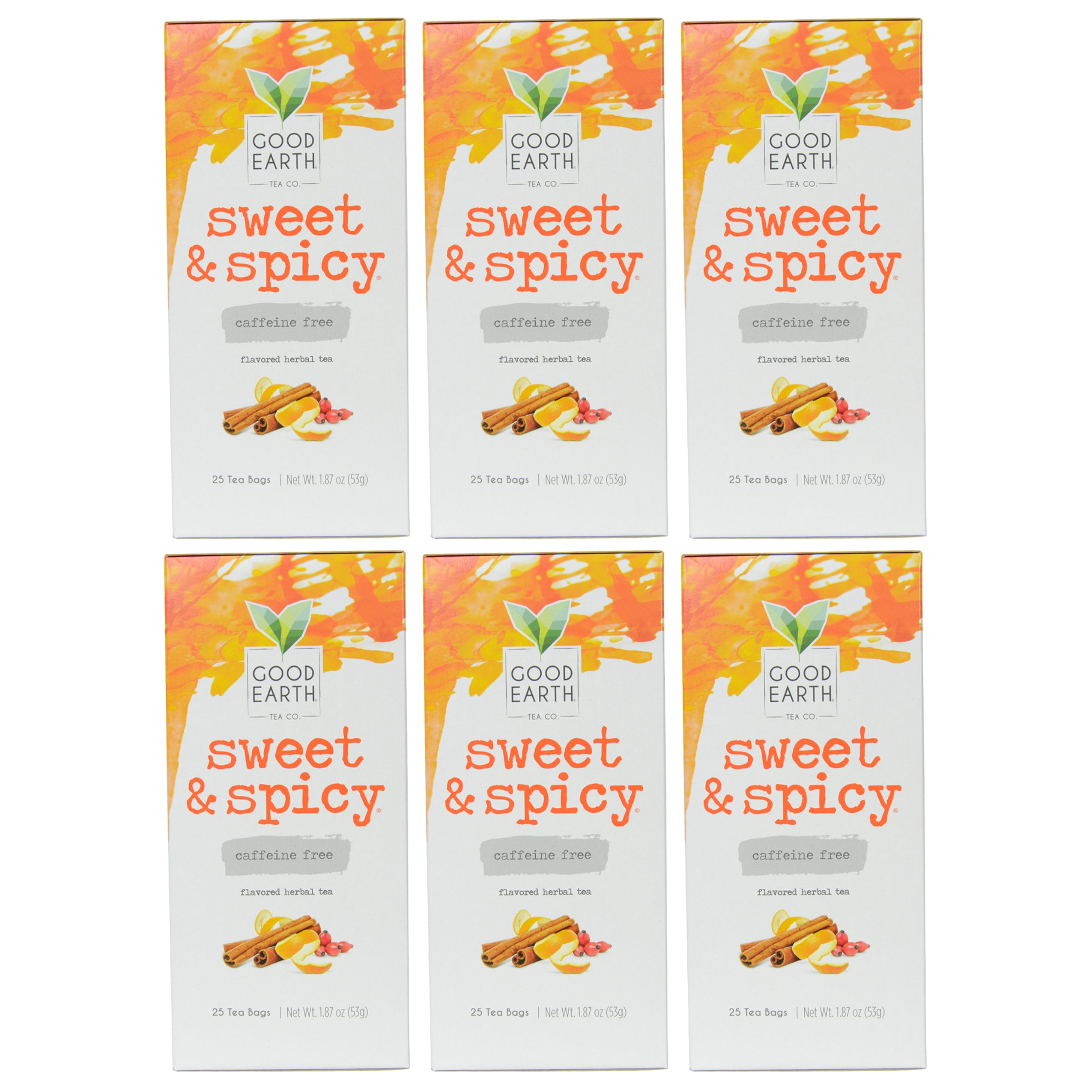 Good Earth 25ct Sweet Spicy Caffeine Free Herbal Tea 6 Pack   Good Earth 25ct Sweet Spicy Caffeine Free Herbal Tea 6 Pack 1270b01a 437d 4a92 Bbc9 953d33716a16 2.1b03cd544369f3f455e9bfa9ba92d1c7 