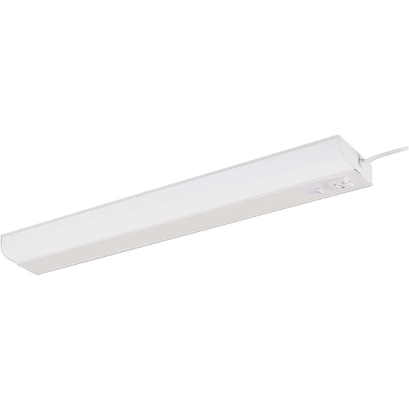 Good Earth Lighting Plug-In Under Cabinet Fluorescent Bar Light G9124P-T8-WH-I - 25W White
