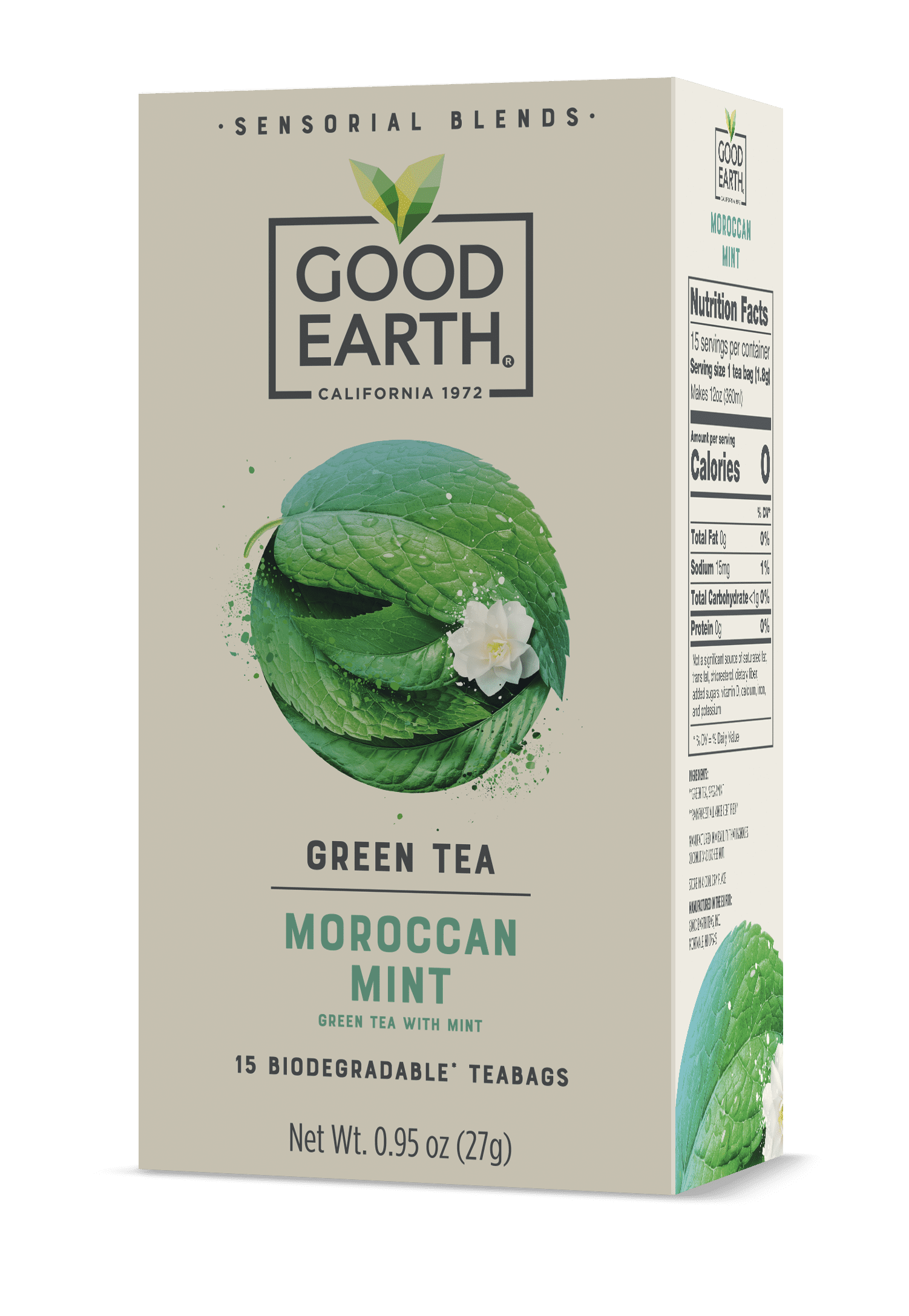 Good Earth Sensorial Blends Moroccan Mint Green Tea, 15 Count Tea
