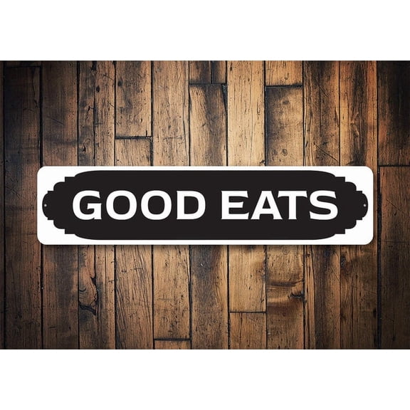 Good Eats Sign Eating Good Decor Sign For Restaurant Decor For Food Food Lovers Eating Decor Hungry Family Farm - Size: 16 x 4 Inches