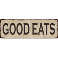 thumbnail image 1 of Good Eats Vintage Look Home Decor Farmhouse Metal Sign 6x18 106180071016, 1 of 1
