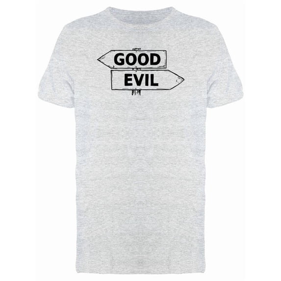 Good Evil Travel Signs Tee Men's -Image by Shutterstock