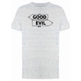 thumbnail image 1 of Good Evil Travel Signs Tee Men's -Image by Shutterstock, 1 of 2