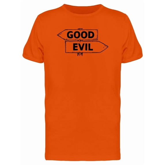 Good Evil Travel Signs Tee Men's -Image by Shutterstock