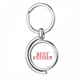 thumbnail image 1 of Good Father Example Parents Rotating Keychain Metal Keyring Holder, 1 of 2