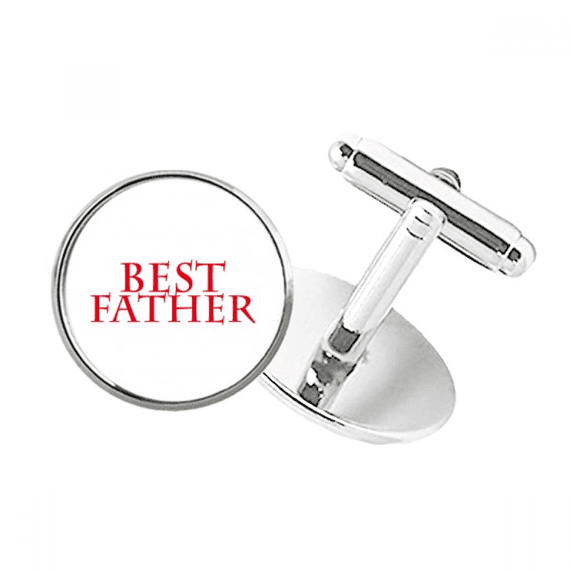 Good Father Example Parents Round Button Cuff Clip Stud Cufflinks