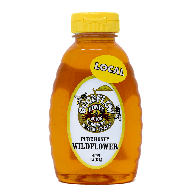 honey！ Good Flow Honey Wildflower Honey 16 oz Bottle Pure Texas Honey