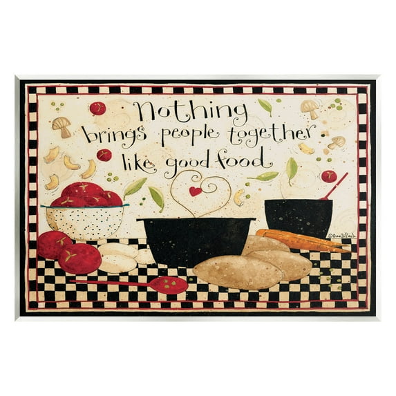 Good Food Brings People Together Phrase Food & Beverage Graphic Art Unframed Art Print Wall Art