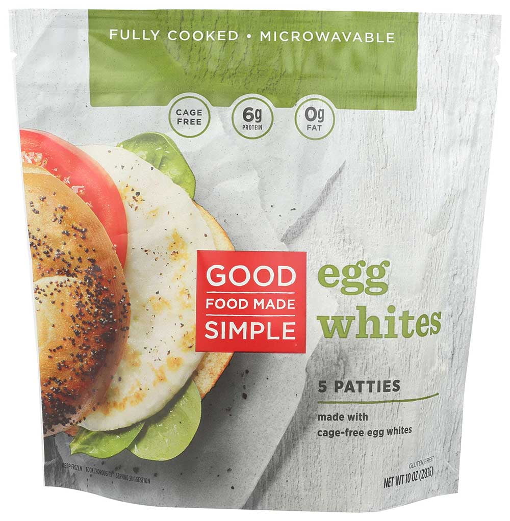 Good Food Made Simple Egg White Patties, 10 Ounce 10 per case