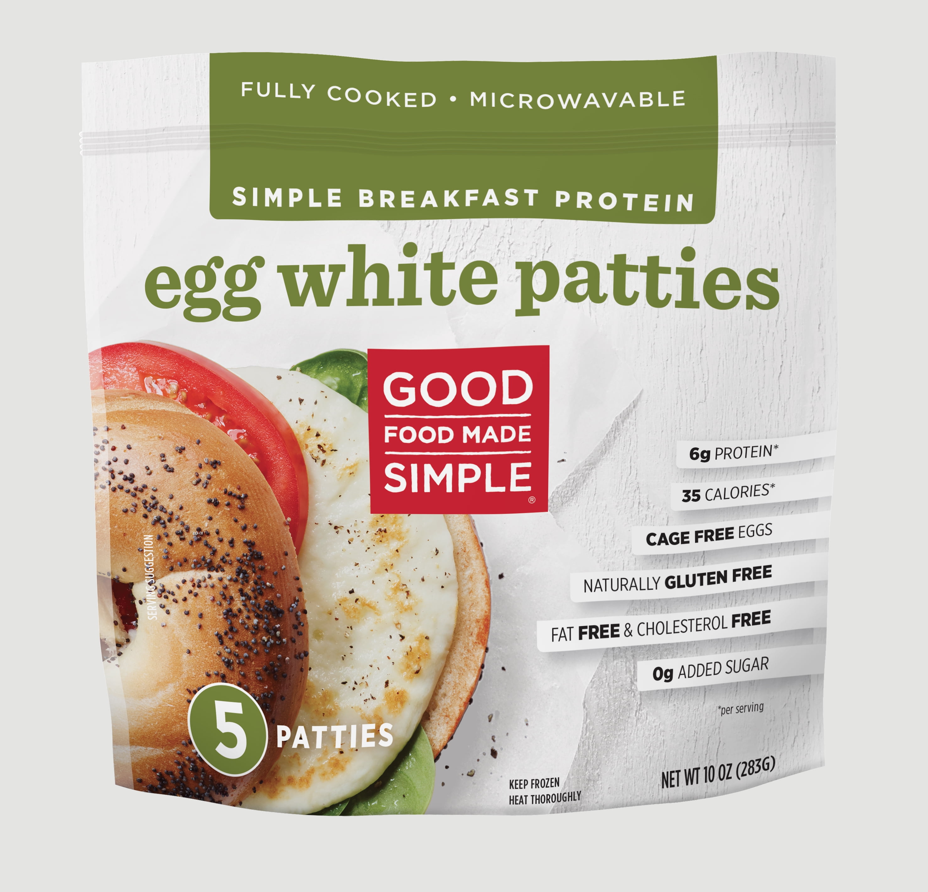 AcreMade 1.8 oz. Allergen-Friendly Vegan Egg Patty - 60/Case