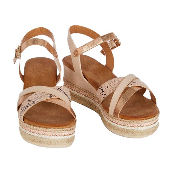 Good For The Sole Womens Amber Wide Wedge Sandals