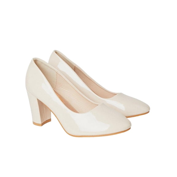 Good For The Sole Womens Camilla Almond Toe Wide Court Shoes