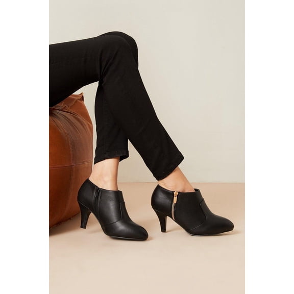Good For The Sole Womens Marlo Zip Extra Wide Ankle Boots