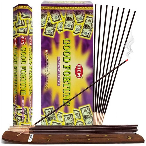Good Fortune Incense Sticks And Incense Stick Holder Bundle Insence Insense Hem Incense Sticks