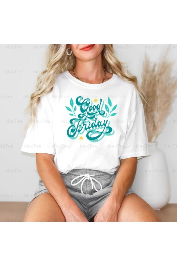 Good Friday Easter Cross Christian Religious Holiday Graphic Comfort Color T-Shirt, Up to Size 4XL