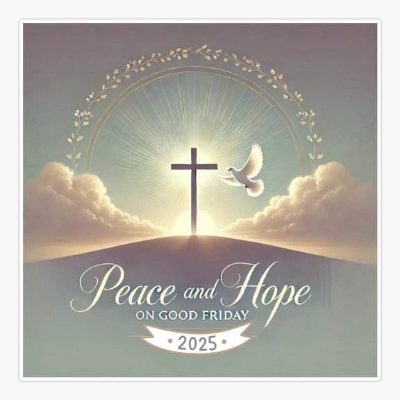 Good Friday Peace Hope Sticker