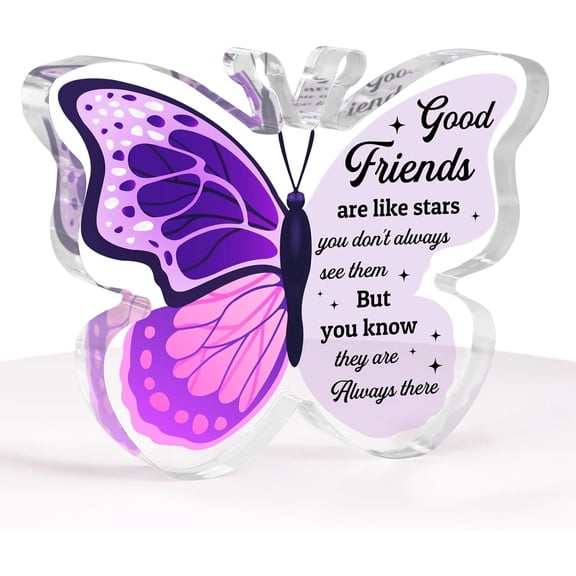 Good Friend Gifts for Women, Friend Birthday Gifts, Butterfly-Shaped Plaque, Good Friend Gifts, Friend Birthday Gifts for Women, Gifts for Friends Women, Good Friends Gifts for Women