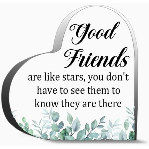 Good Friends Are Like Stars Inspirational Gifts For Friends, Gifts For Family Coworker Home Decorative Signs