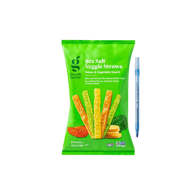 Good & Gather Sea Salt Veggie Straws Potato & Vegetable Snack 7 oz