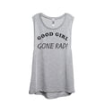 thumbnail image 1 of Good Girl Gone Rad Women's Fashion Sleeveless Muscle Tank Top Tee Sport Grey Large, 1 of 4