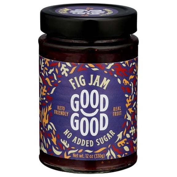 Good Good 397546 12 oz No Sugar Added Fig Jam
