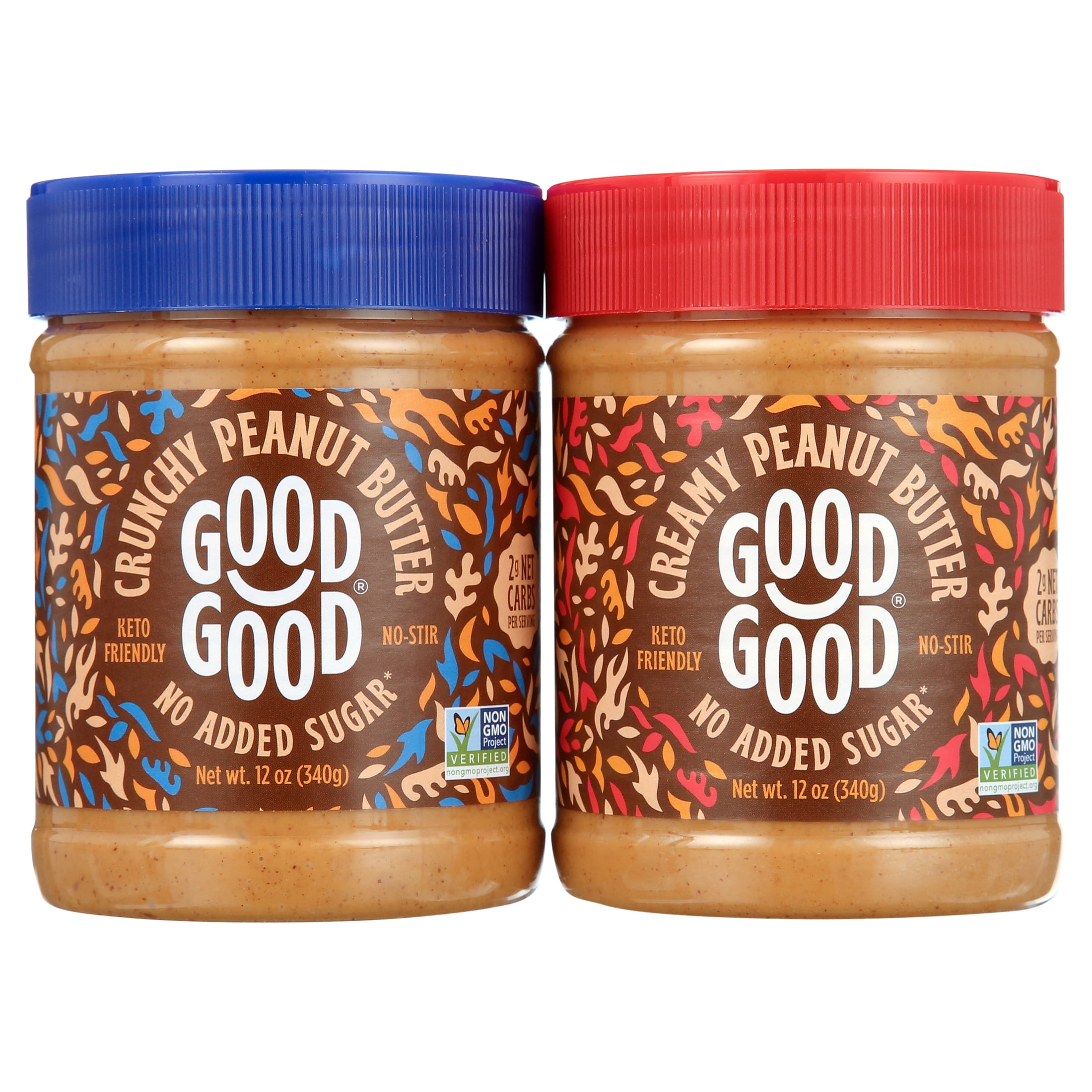 Good Good Crunchy & Creamy Peanut Butter Keto Friendly Low Carb