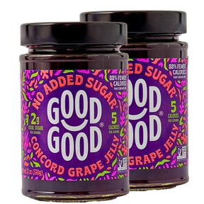 Good Good Concord Grape Jelly, No Added Sugar, Low Calorie, Keto Friendly, 12 oz, 2 pack