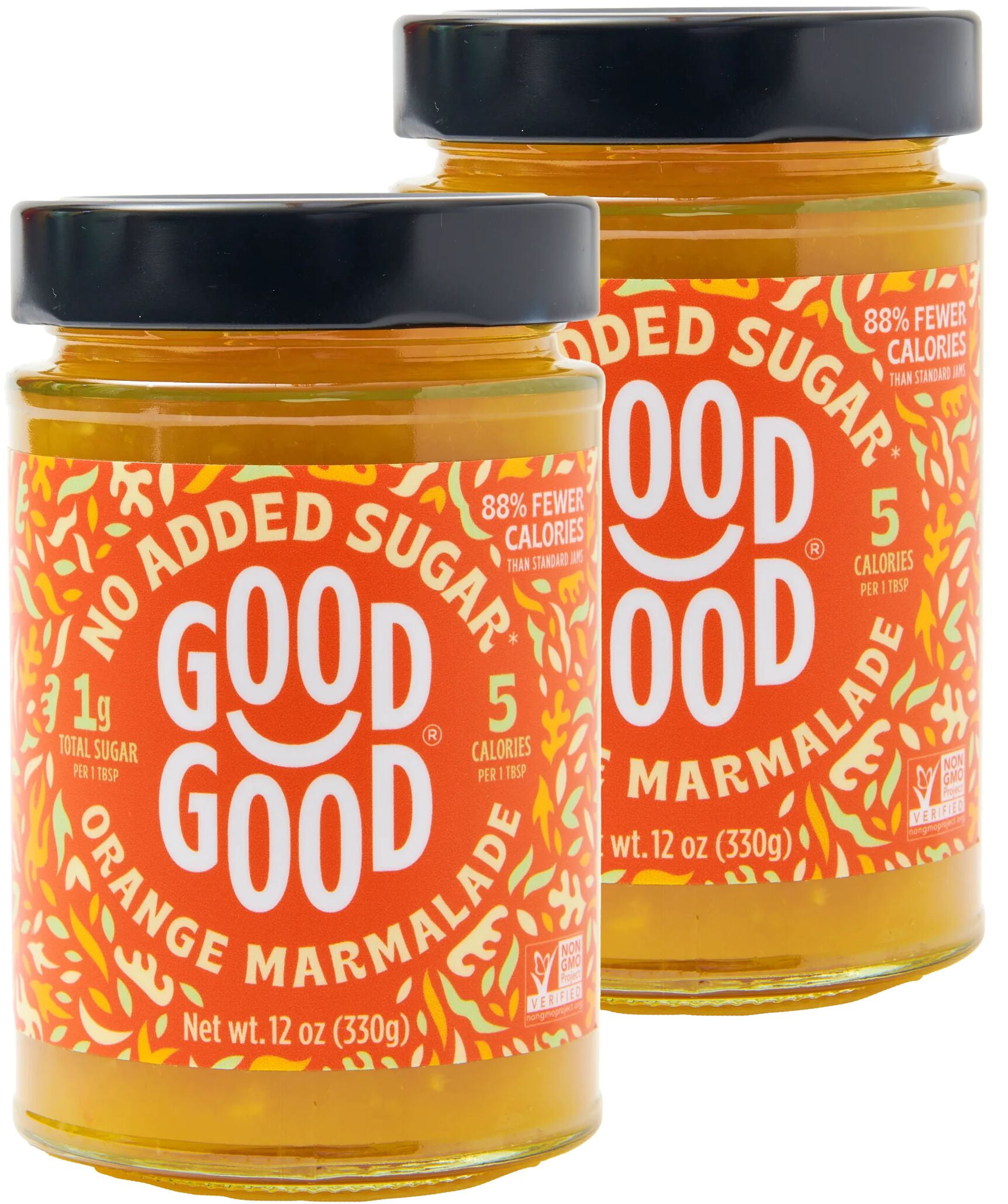 GOOD GOOD Orange Marmalade, No Added Sugar, Low Calorie, Keto Friendly, 12 oz, 2 Pack - Walmart.com GOOD GOOD Orange Marmalade, No Added Sugar, Low Calorie, Keto Friendly, 12 oz, 2 Pack - Walmart.com