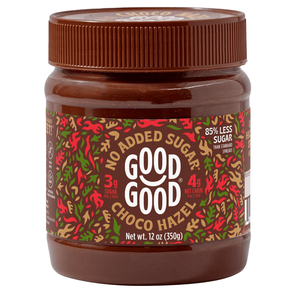 Good Good No Added Sugar Belgian Choco Hazel Nut Butter, 12.34oz, 1 Count