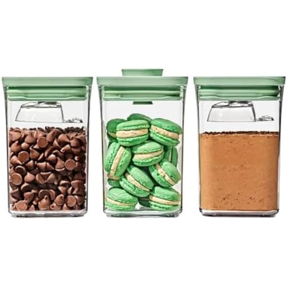Good Grips 3-Piece POP Container Set with Mini Scoops - Limited Edition Pistachio