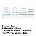 thumbnail image 1 of Good Grips 30 Piece Smart Seal Glass & Plastic Container Set, 1 of 2