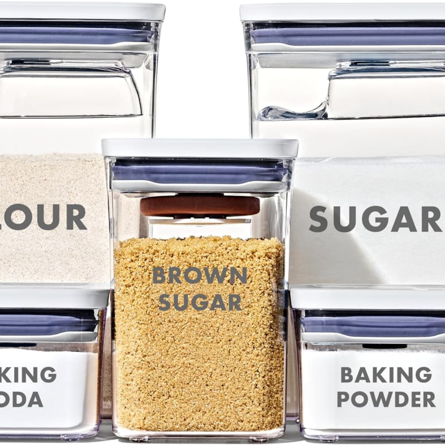 Good Grips 8-Piece Prelabeled Baking Container Set - Walmart.com