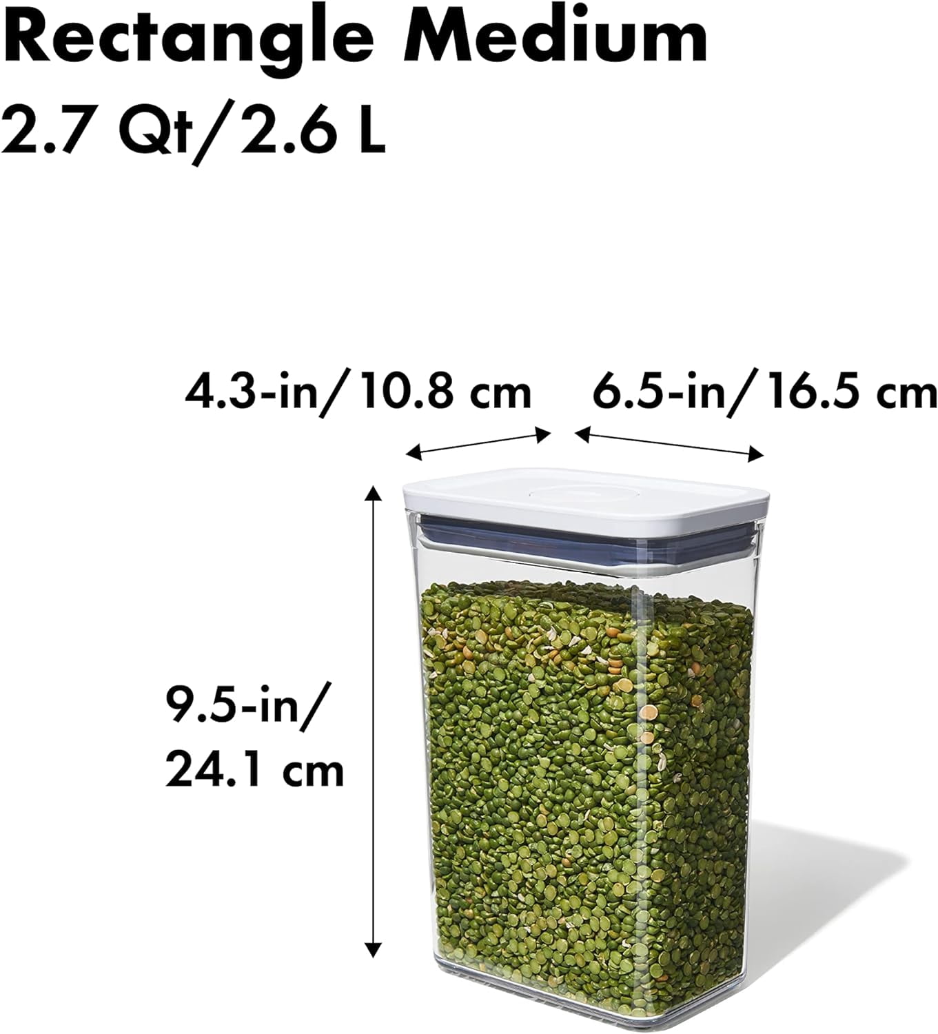 Good Grips Container Bundle - Rectangle and Square 4 Containers for ...