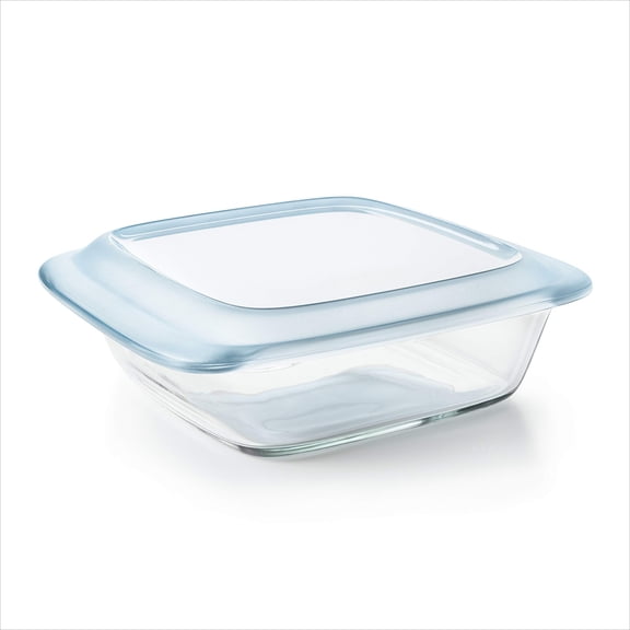 Good Grips Freezer-to-Oven Safe 2 Qt Glass Baking Dish with Lid, 8 x 8