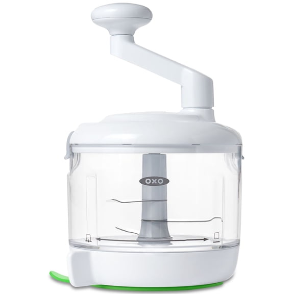 Good Grips One Stop Chop Manual Food Processor, Hand-Powered Chopper for Vegetables, Nuts, and Fruits