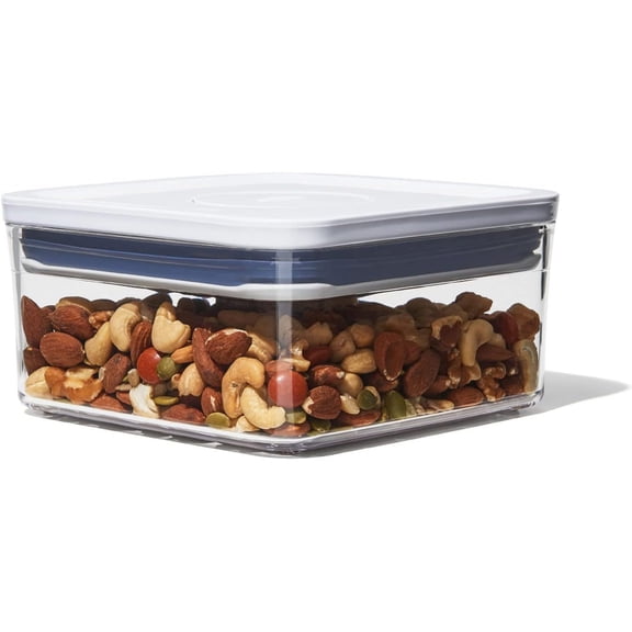 Good Grips POP Container - Airtight Food Storage - Big Square Mini 1.1 Qt Ideal for tea bags, baking supplies, nuts or snacks