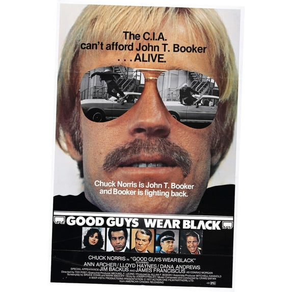 Good Guys Wear Black Movie poster Metal Sign 8inx 12in Metal Print 8x12 Square Adults Best Posters