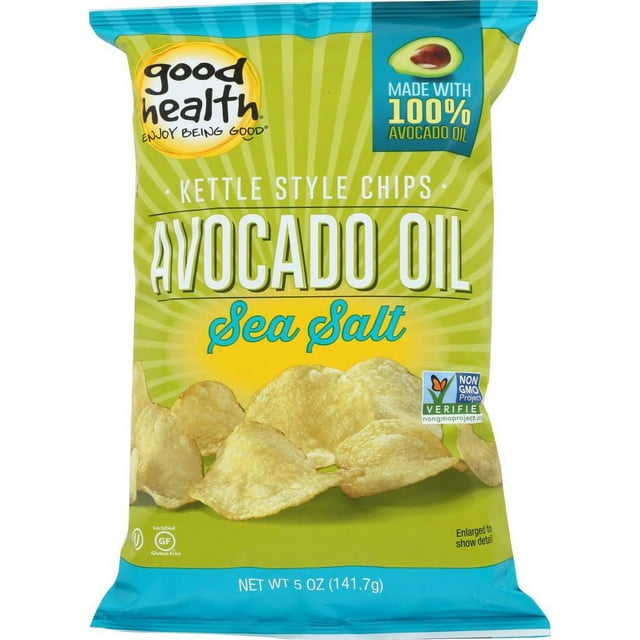 Good Health Avocado Oil Kettle Style Chips with Sea Salt 5 oz. Bag (4