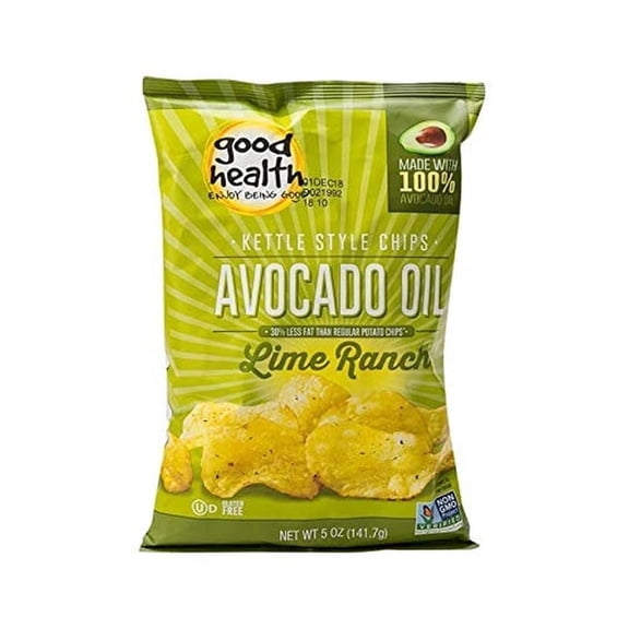 Good Health Inc. Kettle Style Avocado Oil Potato Chips Lime Ranch -- 5 oz
