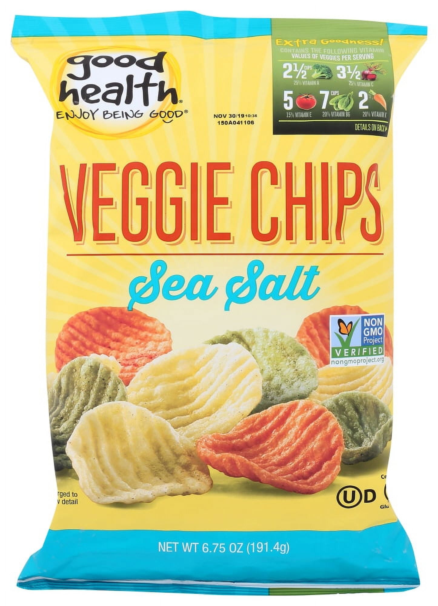 Good Health Natural Foods Veggie Chips, 6.75 oz, (Pack of 10)