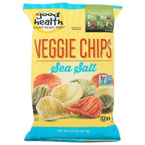 Good Health Natural Foods Veggie Chips, 6.75 oz, (Pack of 10)