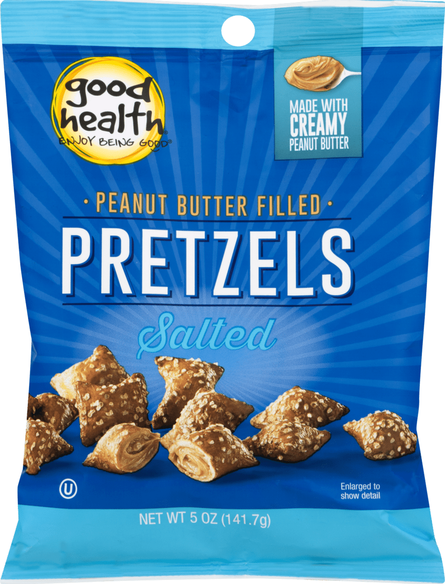 Good Health Peanut Butter Filled Salted Pretzels 5 oz. Bags (3 Bags