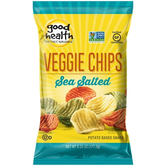 Good Health Veggie Chips with Sea Salt 6.25 oz. Bag (4 Bags)