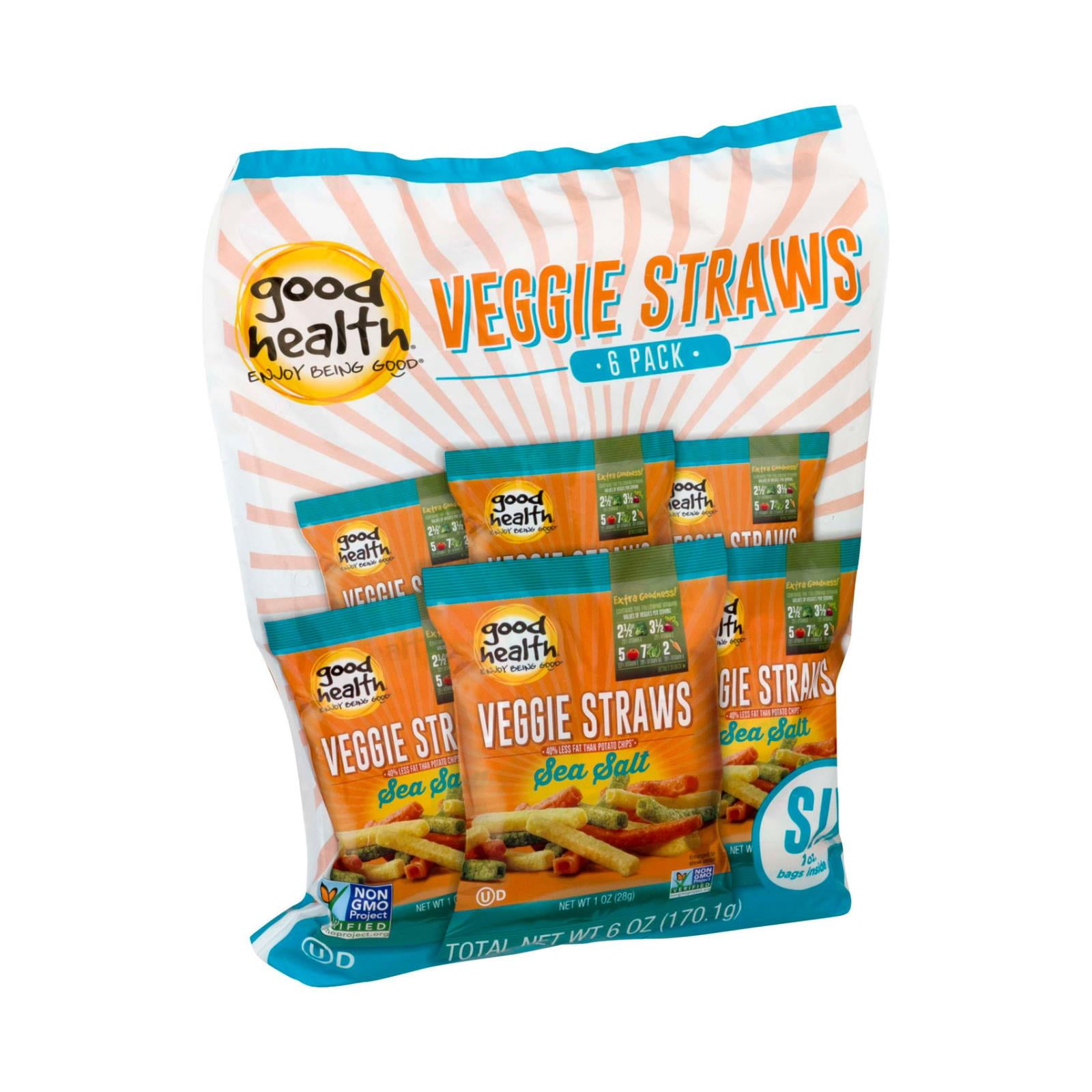 Good Health Veggie Straws Sea Salt , 6/1 Oz, Pack Of 8