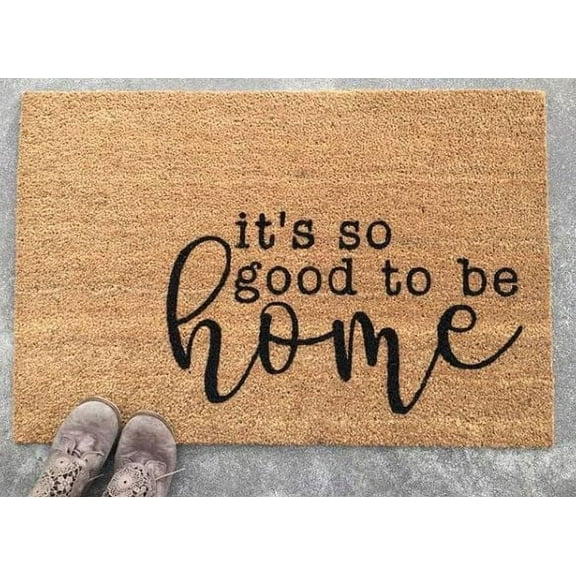 It's so Good to be Home Mats for Front Door Entry Front Porch Doormat Non-Slip Carpet Rugs Floor Mat Decorative for Home Bathroom Kitchen Indoor 16x24 Inch